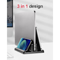 Miniatyrbild 4 av 5: 1 st Vertikalt Laptopställ 3 i 1 Justerbart Utrymmesbesparande