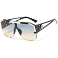 Pikkukuva 1 / 5: FlatTopSquareSunglassesForMenWomenOnePieceShadesSemi-RimlessFram