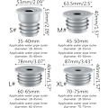 Miniatyrbillede 3 af 4: TPR Silikone Afløbspropper - Til 60-65mm, til forsegling af køkkenafløb mod syre- og alkalikorrosion - Silikone Forseglingspropper