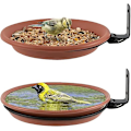 Miniatyrbillede 1 af 5: PCS Fuglebad, Udendørs Fuglefoder og Fuglebad, Altan Fuglebad, Vild Fuglefoderdispenser, Fuglebad, (Brun)
