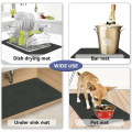Miniatyrbillede 3 af 5: 1 sort kaffe måtte, køkkenbord tørremåtte, bordplade