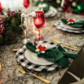 Miniatyrbillede 5 af 5: Juleservietspænde 6 STK Juleservietringe, Guld Juleservietholdere til Borddekoration Servietringe