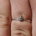Miniatyrbillede 5 af 5: Damer Mode Turkis Rhinestone Ring 1 stk, størrelse 6