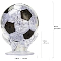 Pikkukuva 5 / 5: 3D-kristallipalapeli 77 palaa 3D-pallopalapelit Musta jalkapallolelut, F