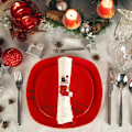 Miniatyrbillede 4 af 5: Juleservietspænde 6 STK Juleservietringe, Guld Juleservietholdere til Borddekoration Servietringe