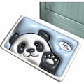Miniatyrbillede 5 af 5: Panda Superabsorberende Gulvmåtte Skridsikker Absorberende Bademåtte Memory Foam Bademåtte Blød Hurtigtørrende Bademåtte 3D Blomst