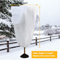 Miniatyrbillede 3 af 5: 5-pak Plantebeskyttelse mod Frost 81 x 119 cm Vinterbuskbeskyttelse Træfrosttæppe med Snøre til Vinterfrost S