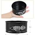 Miniatyrbillede 2 af 5: 4 stk. (Sort, 11 cm) Kageforme til Bagning, 4 tommer Mini Springform