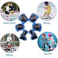 Miniatyrbild 4 av 5: Barnens rullskyddssats, armbågsskydd knäskydd barnhandledsskydd (knäskydd + armbågsskydd + handledsskydd) stödplatta för BMX, skateboard, rullskridskor