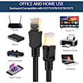 Miniatyrbilde 2 av 5: (5M) Ethernet-kabel Cat 8 Ethernet-kabel, LAN RJ45 SFTP Nettverkskabel Hastighet 40 Gbps / 2000Mhz
