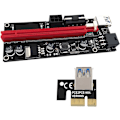 Miniatyrbild 8 av 8: 6-pack PCI-E Riser VER009S för Bitcoin Litecoin Mining Grafik US