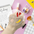Miniatyrbillede 3 af 5: Håndholdt Transparent Akryl Palette til Blanding af Foundation og Neglelak