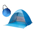 Miniatyrbillede 1 af 5: Blå (145*165*110CM) Pop-up Strandtelt UV Beskyttelse UPF 50+, Vandtætte Soltelte til Familie Camping, Fiskeri,