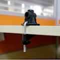 Miniatyrbillede 5 af 5: Sort Universal Bordstander Clip, Legering Udskiftningsholder til Mikrofonstativ/Bordlampe