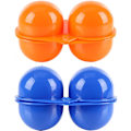 Miniatyrbillede 1 af 5: 2 stk (Orange+Blå) Bærbar Æg Opbevaringskasse Ægbeskyttelse