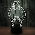 Miniatyrbilde 5 av 5: 3D Volleyball Lampe Illusion Optisk LED Nattlys, Easehome Optiske Illusions Nattlampe 7 Farger Touch Lampe Nattbord Soverom Tabell