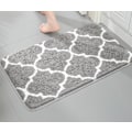 Miniatyrbillede 1 af 5: Grå (50X80cm) Anti-Skridsikker Bademåtte Absorberende Mikrofiber Arealægge