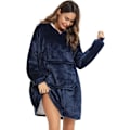 Miniatyrbillede 3 af 5: Hættetrøje, tæppe, tæppe, flannelsweatshirt
