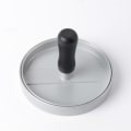 Miniatyrbilde 4 av 5: 1 stk hamburgerpresse i plast med håndtak, matkvalitet aluminiumlegering