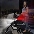 Miniatyrbillede 4 af 5: 2 stk. Intelligente LED-barnevognslys advarselslys Udendørs