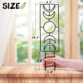 Miniatyrbillede 2 af 5: 1 Stk Sort Månefase Gitter Indendørs Planter Gitter Klatring
