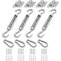Miniatyrbilde 1 av 5: M5 Markise Monteringssett, Kraftig Rustfritt Stål Solseil Hardware Kit for Hage, Trekant & Firkant, Rektangulær