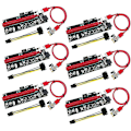Miniatyrbild 1 av 8: 6-pack PCI-E Riser VER009S för Bitcoin Litecoin Mining Grafik US