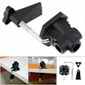 Miniatyrbillede 1 af 5: Sort Universal Bordstander Clip, Legering Udskiftningsholder til Mikrofonstativ/Bordlampe