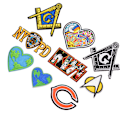 Miniatyrbillede 2 af 5: Broderede Badge Klud Patches - Mode Dekorative Stickers
