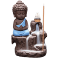 Miniatyrbillede 1 af 5: 1 stk Lille Munk Buddha Design Keramik Tilbageflow Røgelse