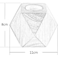 Miniatyrbillede 5 af 5: Små bordlamper, sengebordslamper med diamantformet træbase