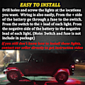 Miniatyrbillede 5 af 5: 10 stk. LED Rock Lights, LED Skærmlys, Hjulbuelamper, LED-lys til lastbiler, golfvogne, Jeep Wrangler, RZR,