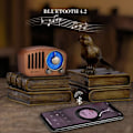Pikkukuva 4 / 5: Kannettava radio Bluetooth-kaiutin, käsintehty retro puinen Bluetooth 4.2 mini kaiutin subwooferilla ja audio sisääntulolla Ja
