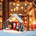 Miniatyrbillede 4 af 5: 1 stk. Julelysende Harpikshus Dekoration, Hotel