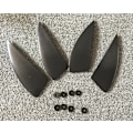 Miniatyrbilde 3 av 5: 4-delt Surf Kiteboard Hale-rorsett Split Rudder Waveboard