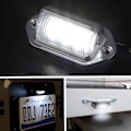 Miniatyrbillede 4 af 5: Pakke Xenon Hvide LED Nummerpladelygter, 12V-24V DC Vandtæt 6-SMD Nummerplade Baglygte, til Lastbil, SUV, Tr