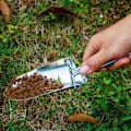 Miniatyrbillede 3 af 5: 1 sølv mini foldbar spade i rustfrit stål have spade