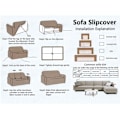 Miniatyrbild 5 av 5: Stretchig sofföverdrag 1 2 3 4 sits med armstöd, vardagsrum stretchöverdrag spandex överdrag dekor, sofföverdrag (3 sits: 190-230cm)