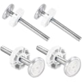 Miniatyrbilde 1 av 5: Hvit, Barnesikkerhetsgrind 4 stk M10 Gjenget Stang for Baby- eller Kjæledyrgrind Trappegrind Strammeskrue Trappegrind Trappe E