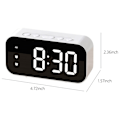 Miniatyrbild 3 av 5: Digital Väckarklocka, Liten LED Digital Väckarklocka för Sovrum Sängbord, LED Elektronisk Väckarklocka Spegelklocka Stud