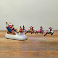 Miniatyrbillede 5 af 5: Harpiks Ornament Julehytte Lyshus Julegave 1 stk