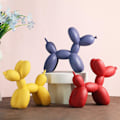 Miniatyrbillede 3 af 5: Resin Ballonhund Skulptur - Moderne Kontorindretning til Hjem, Soveværelse, Stue og Kontor - 8\" (Gul)