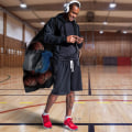 Miniatyrbillede 4 af 5: 1 Sort Oversized Drawstring Mesh Taske, Vandafvisende Opbevaring