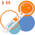 Miniatyrbild 1 av 5: 1 styck (Orange) Cirkelskärare Papperstrimmer Scrapbooking Cirkel