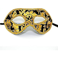 Miniatyrbillede 2 af 5: 4 stk. venetianske maske til mænd til karneval