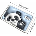 Miniatyrbillede 2 af 5: Panda Superabsorberende Gulvmåtte Skridsikker Absorberende Bademåtte Memory Foam Bademåtte Blød Hurtigtørrende Bademåtte 3D Blomst