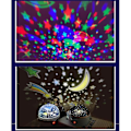 Miniatyrbillede 5 af 5: Natlampe til børn Stjerneprojektor 360° Rotation Planetprojektor LED Lys Stjerneklar Himmel Lille Atmosfærelys