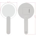 Miniatyrbild 3 av 6: Resemirror med LED-belysning, kompakt handhållen sminkspiegel
