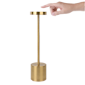 Miniatyrbilde 1 av 5: Gull, Oppladbar Trådløs Bordlampe, 3600mAh LED Skrivebordslampe Metalldesign USB-Lading, 3 Fargemoduser, for Nattbord