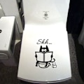 Pikkukuva 3 / 4: Seinätarrat makuuhuoneen olohuoneen keittiön lainaukset WC-kissa Cartoon Deco irrotettava seinätarra-seinämaalaukset (20cm x 14cm)
